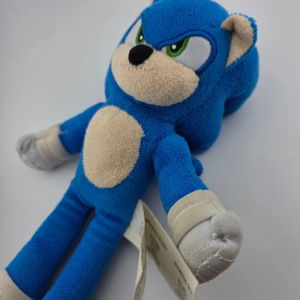Sonic The Hedgehog 2 Movie Plush‎ Toy Blue Stuffed Animal Kids